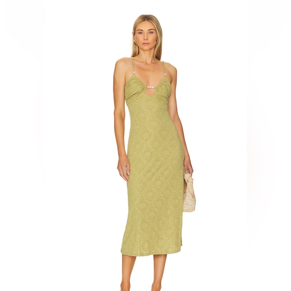 Emily Midi Dress in Sage Green